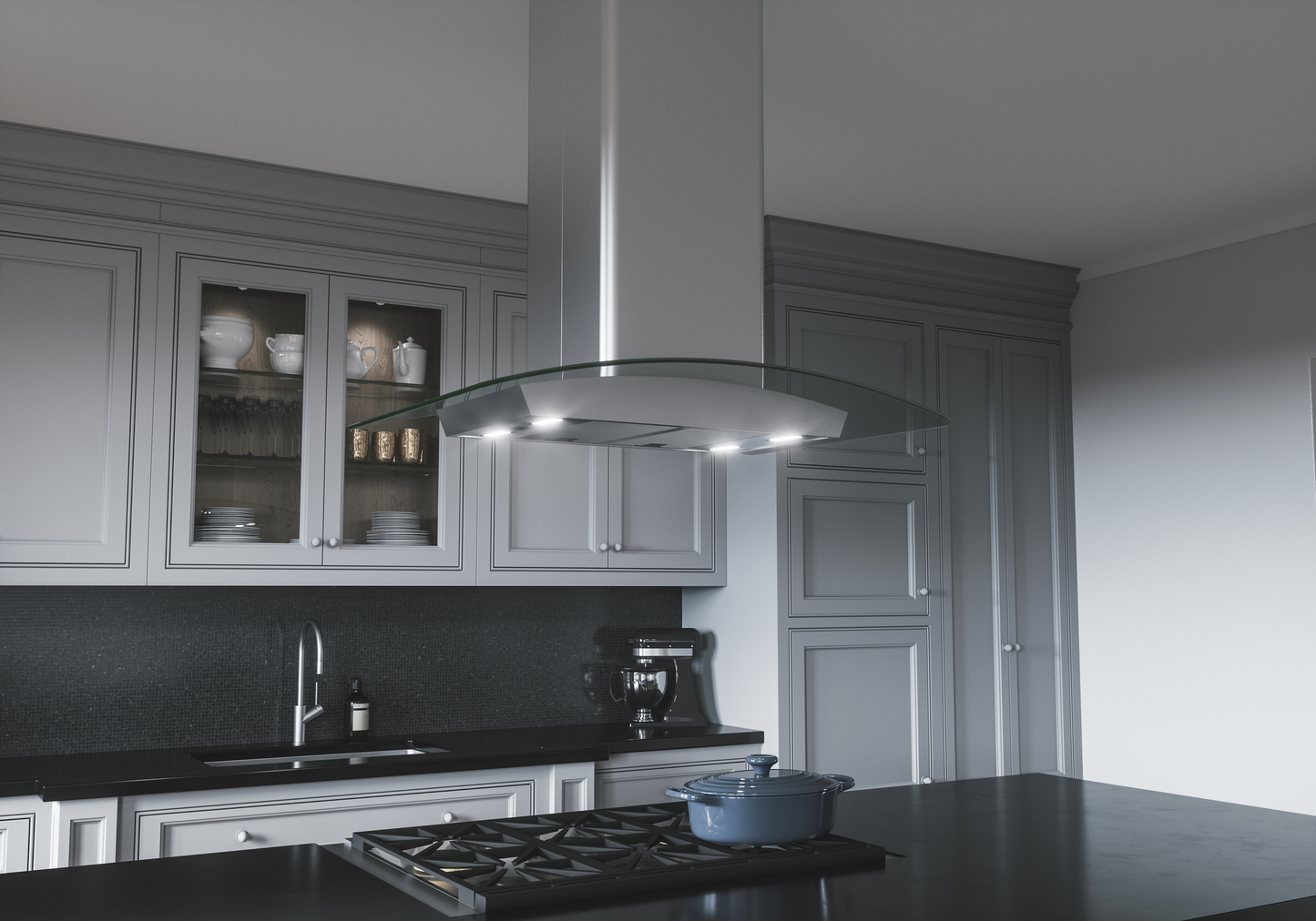 Milano Connect Island Hood 42" LED AC