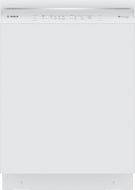 White freestanding dishwasher with control panel on top edge from Bosch dishwashers and appliances collection