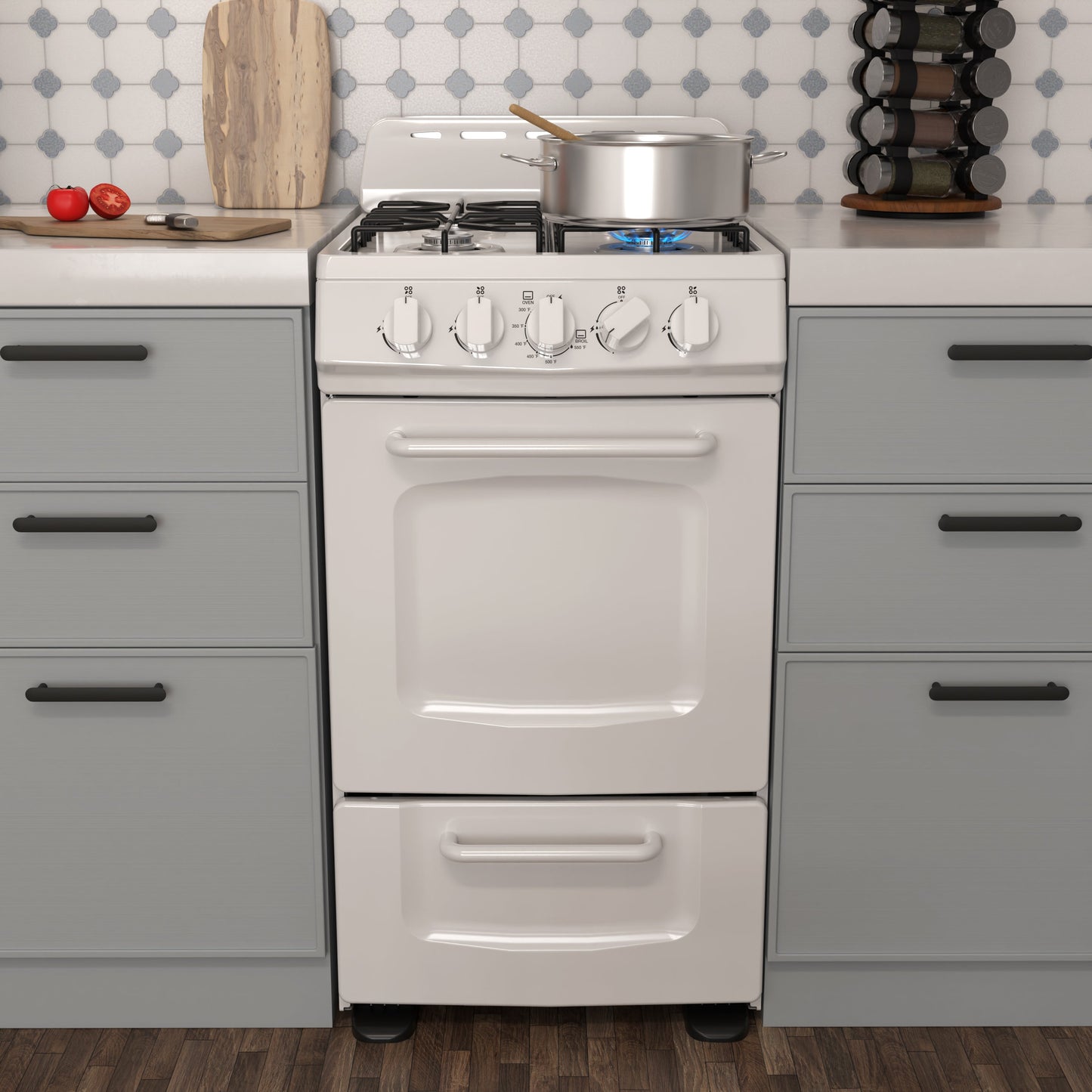 Avanti 20" Gas Range Oven - White