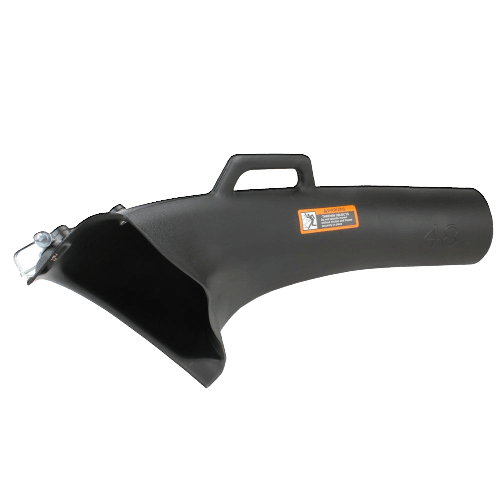 Black durable lower bagger chute with handle for John Deere mower deck in Parts & Lubricants and John Deere Products collections