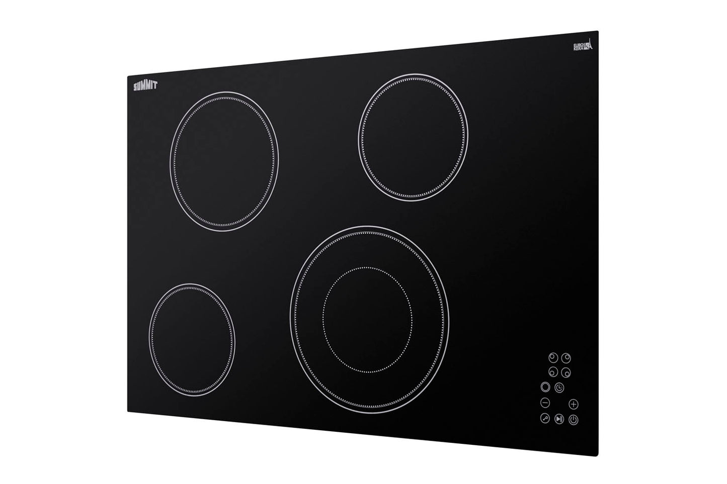 30" Wide 208-240V 4-Burner Radiant Cooktop