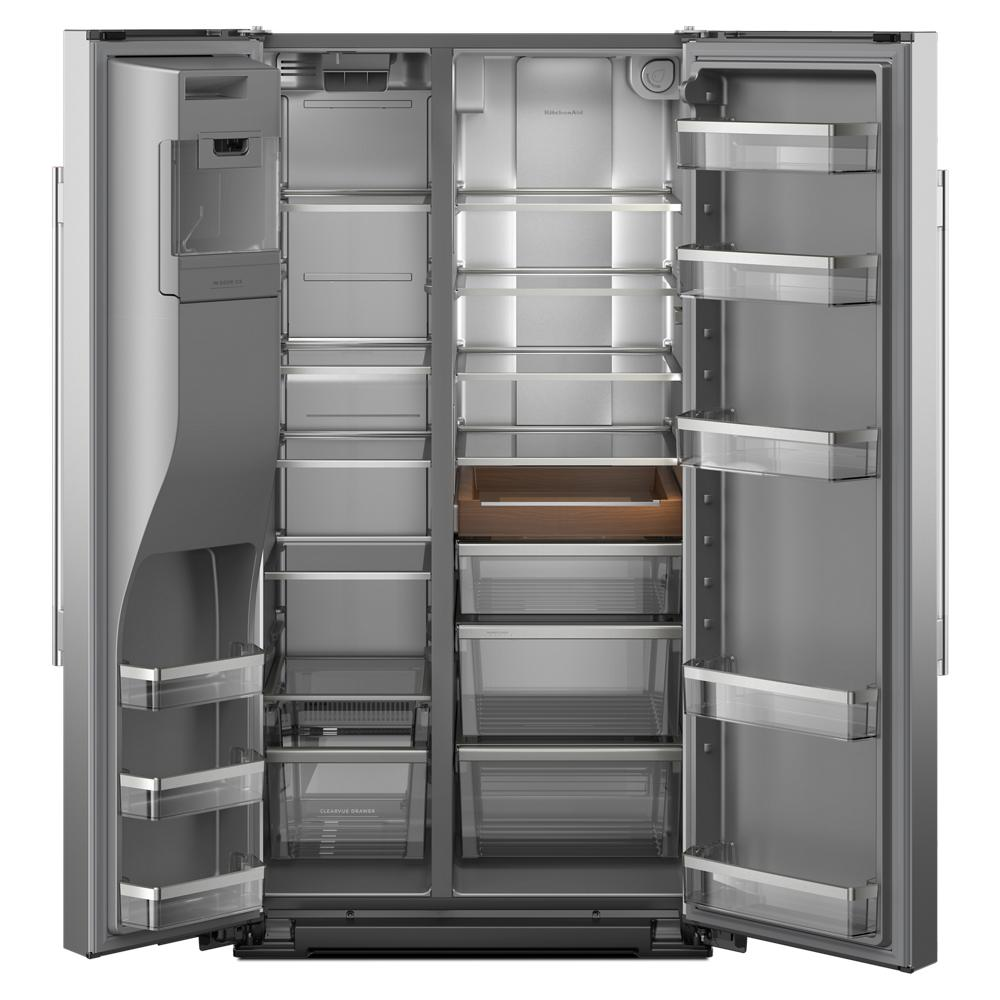 20.8 Cu. Ft. Counter-Depth Side-by-Side Refrigerator with Exterior Ice and Water Dispenser in PrintShield® Finish