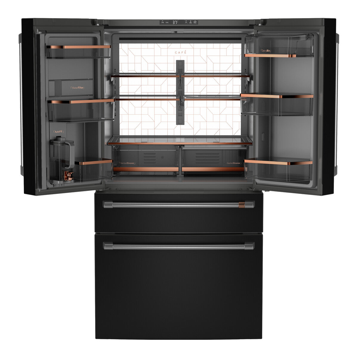 CAFÉ™ ENERGY STAR® 23.2 Cu. Ft. Smart Counter-Depth 4-Door French-Door Refrigerator With Dual-Dispense AutoFill Pitcher