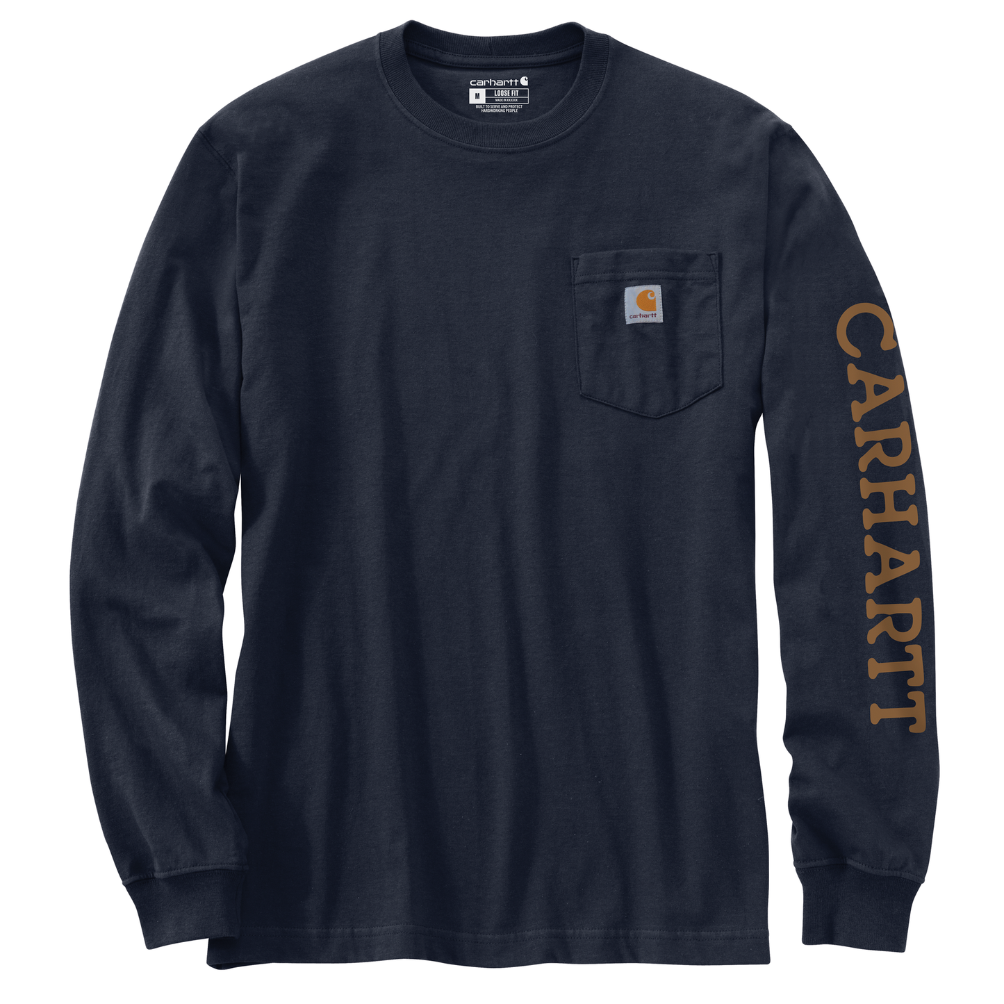 Carhartt Men's Irvine Relaxed Duck Badge Long Sleeve T-Shirt