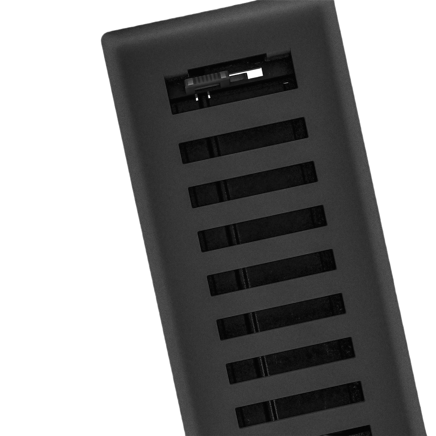 Black iron floor register with adjustable vent for home improvement and plumbing projects under $50