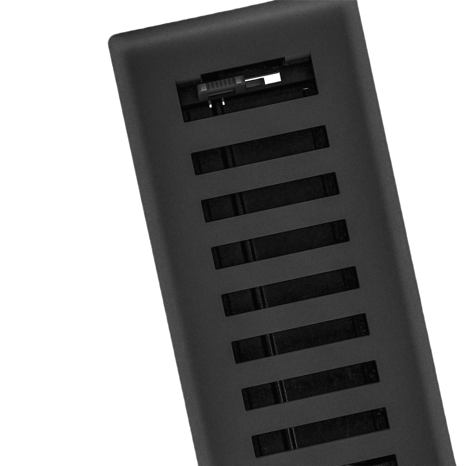 Black iron floor register with adjustable vent for home improvement and plumbing projects under $50