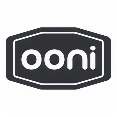 Black hexagonal badge with rounded edges featuring the lowercase white letters 