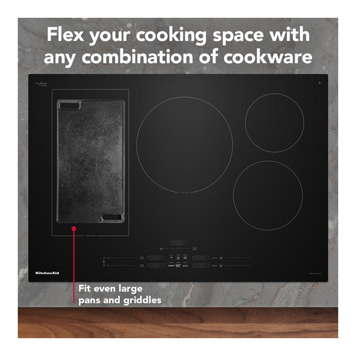 30" Temp Cook™ Induction Cooktop with 5 Cooking Zones