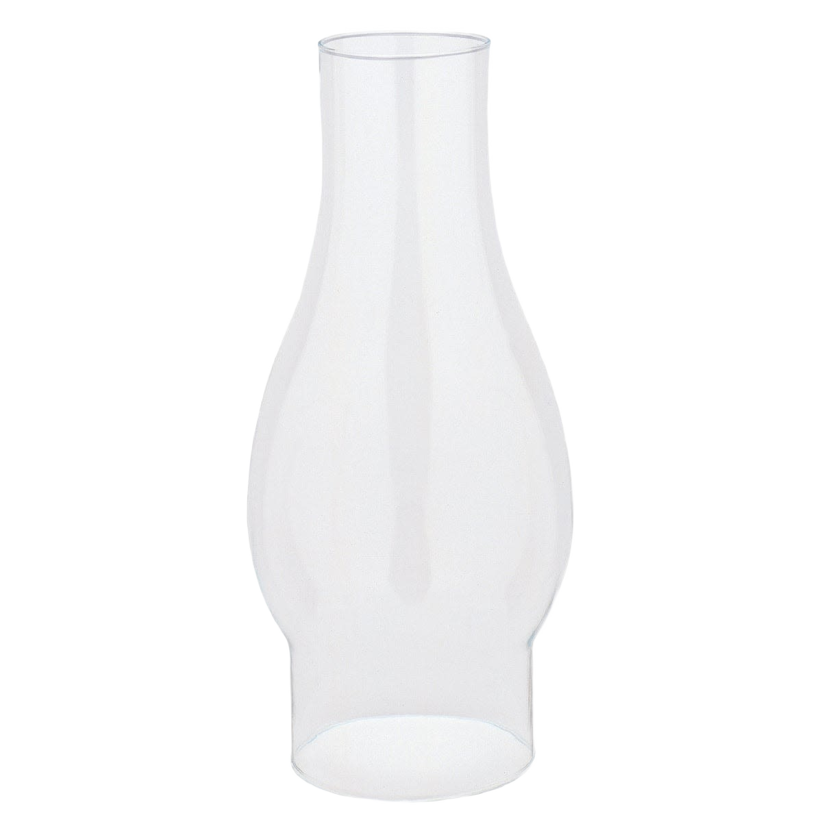 Clear glass lamp chimney designed for protection and efficient light dispersal in home improvement projects