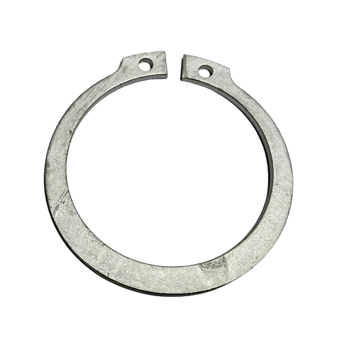 Metal snap ring with dual holes for secure fastening used in John Deere parts and hardware collections