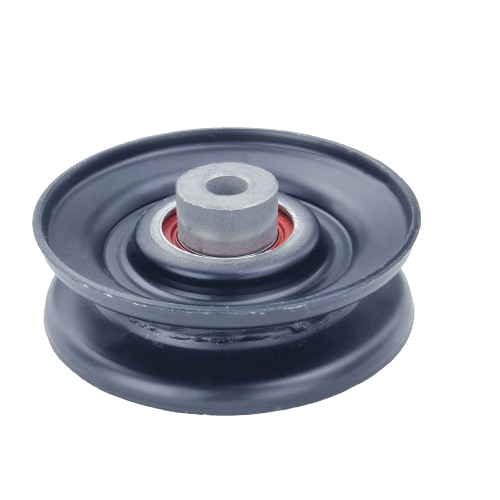 Black metal idler pulley with bearing for automotive and John Deere parts in mechanic tools and accessories collections