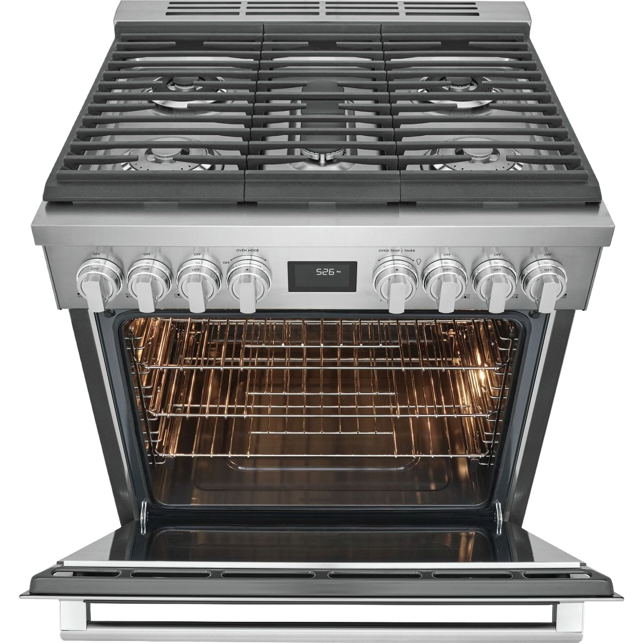 30" Dual-Fuel Freestanding Range