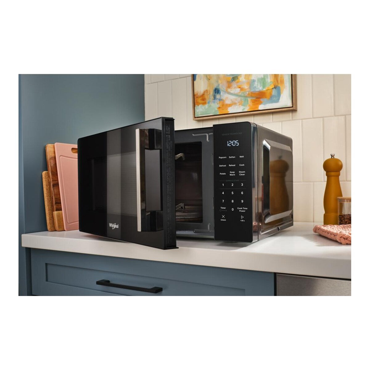 1.1 cu. ft. stainless steel Countertop Microwave with Sensor Cooking - 1000 watt