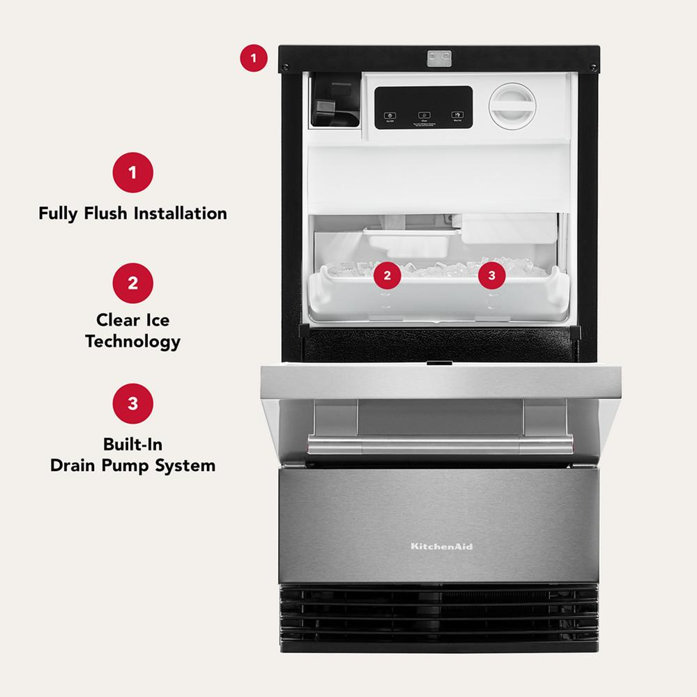 18'' Automatic Ice Maker with PrintShield® Finish