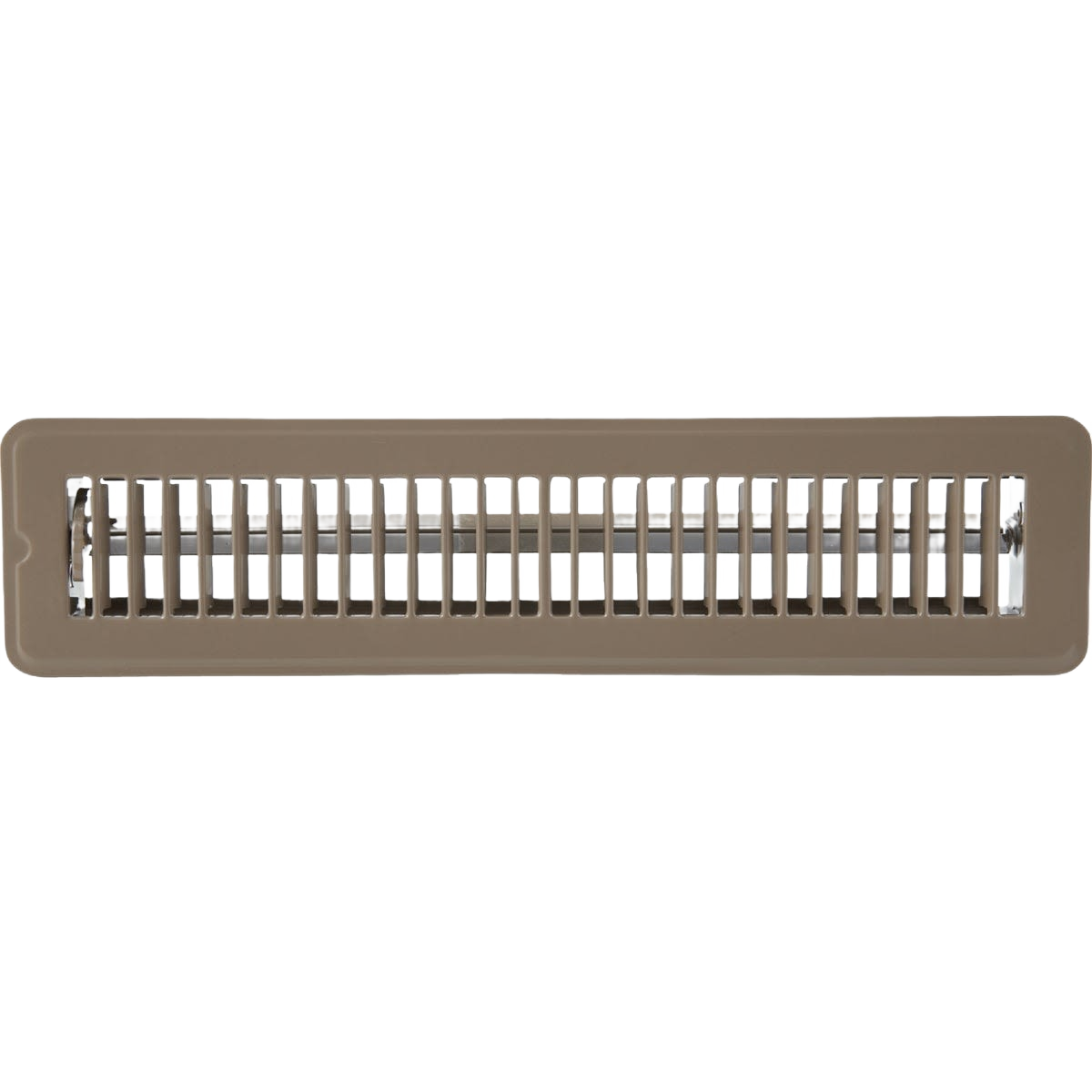 Brown steel floor register vent with adjustable louvers for home improvement and plumbing projects under $50 collections