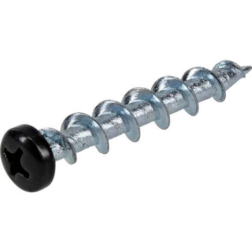Single metal ground spring screw with black Phillips head for hardware and home improvement projects under $50