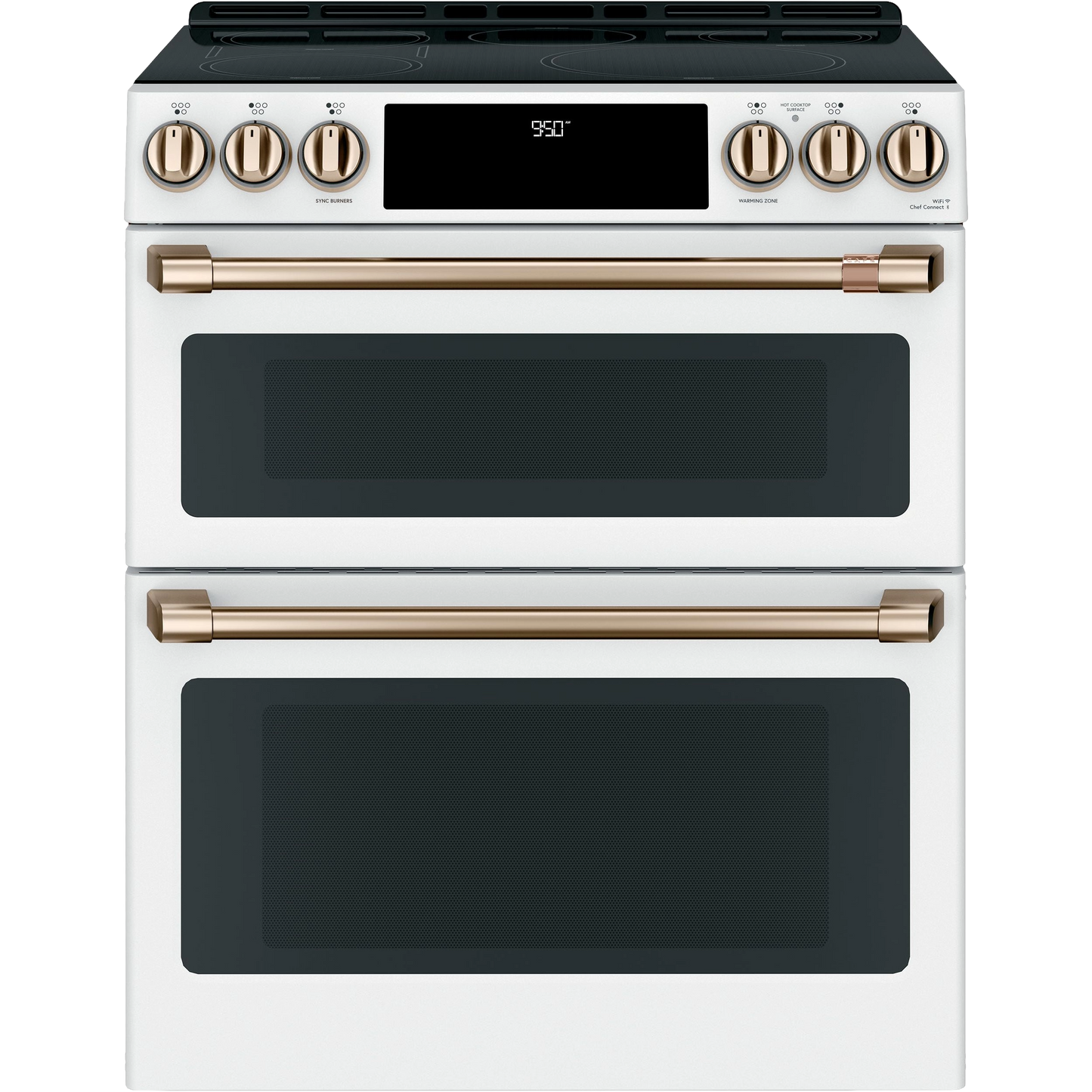 CAFÉ™ 30" Smart Slide-In, Front-Control, Induction and Convection Double-Oven Range
