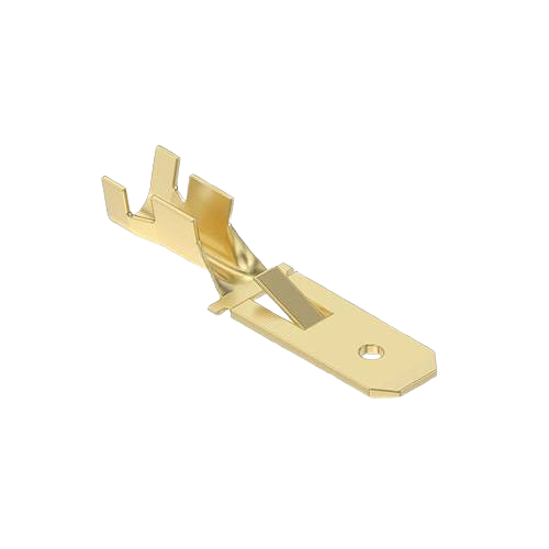 Gold-colored electrical connector terminal for John Deere parts and lubricants in under $50 collection