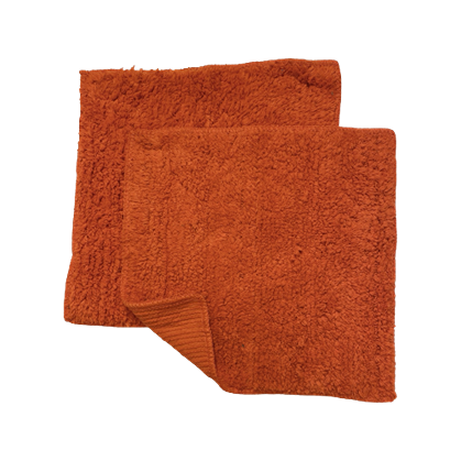 Two-pack of rust orange cotton chenille dish towels ideal for Kitchen & Kitchenware and home use under $50 collections
