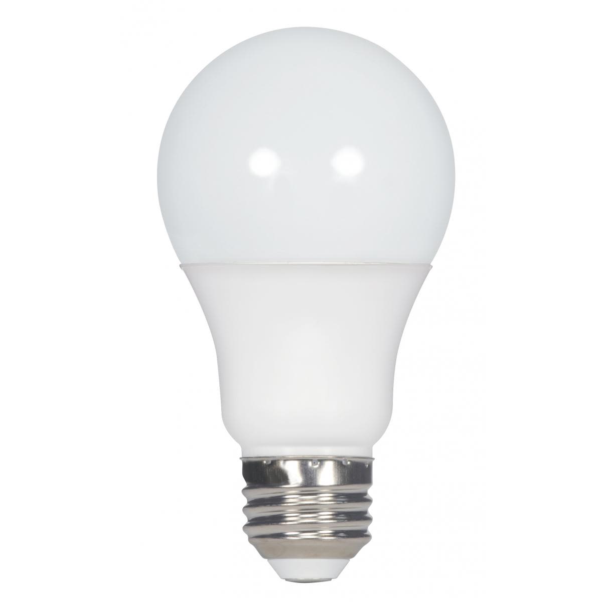 Frosted LED A19 light bulb with medium base, energy-efficient lighting for home improvement and accessories collections