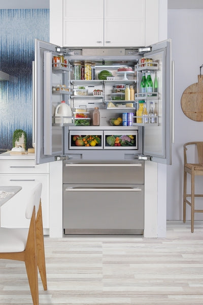 Freedom®, Built-in French Door Bottom Freezer, 36'' Masterpiece®, Stainless Steel