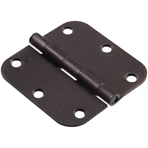 Oil rubbed bronze 3-1/2 inch round corner door hinge for residential use in Hardware and Door Hinges collections