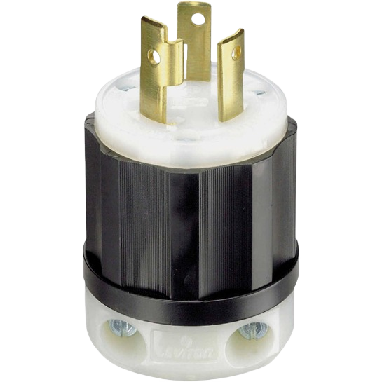 Industrial grade locking cord plug with 30 amp 125V rating for electrical and wire home improvement tools under $50 collections