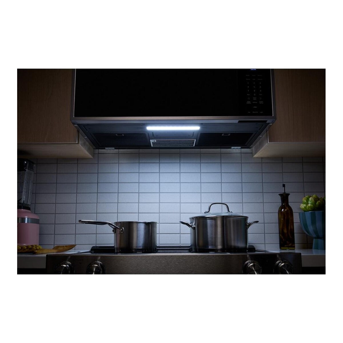 Smart Low Profile Microwave Hood Combination with Dual Fan Ventilation