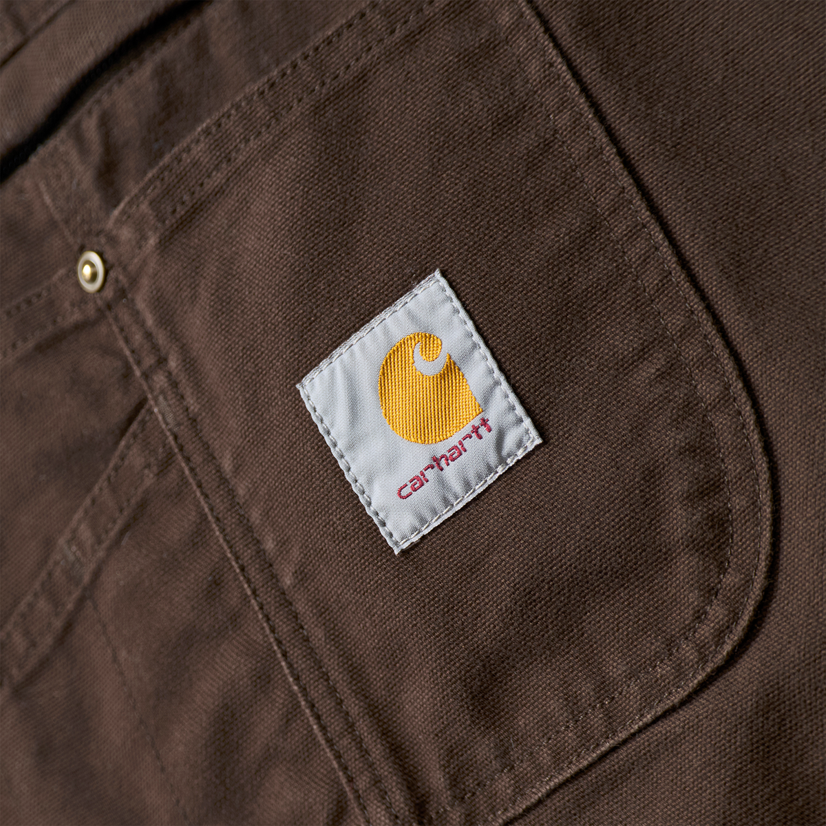 Carhartt Washed Duck Insulated Bib Overall - Dark Brown, 3XL