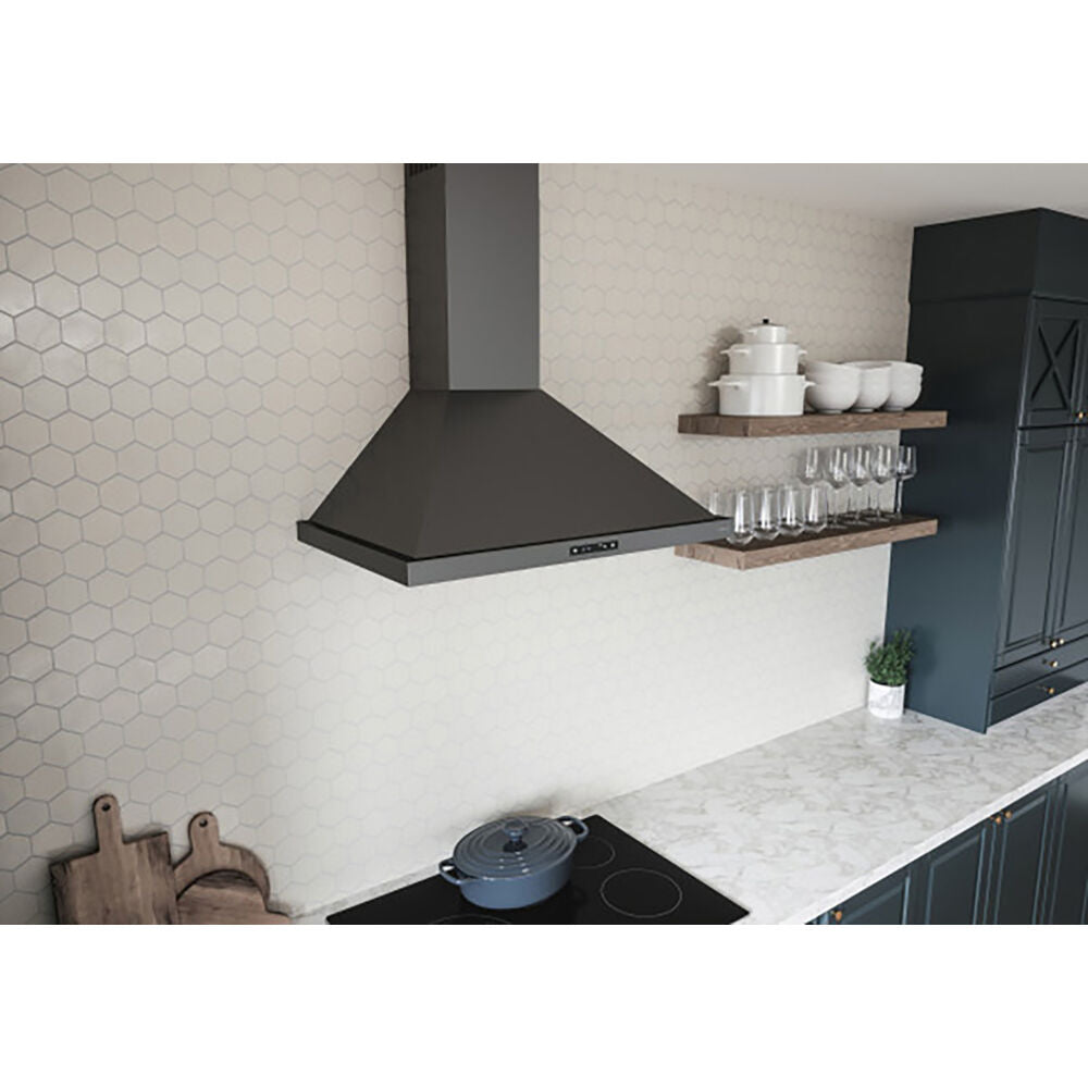 Ombra Chimney Hood 30" LED ACT