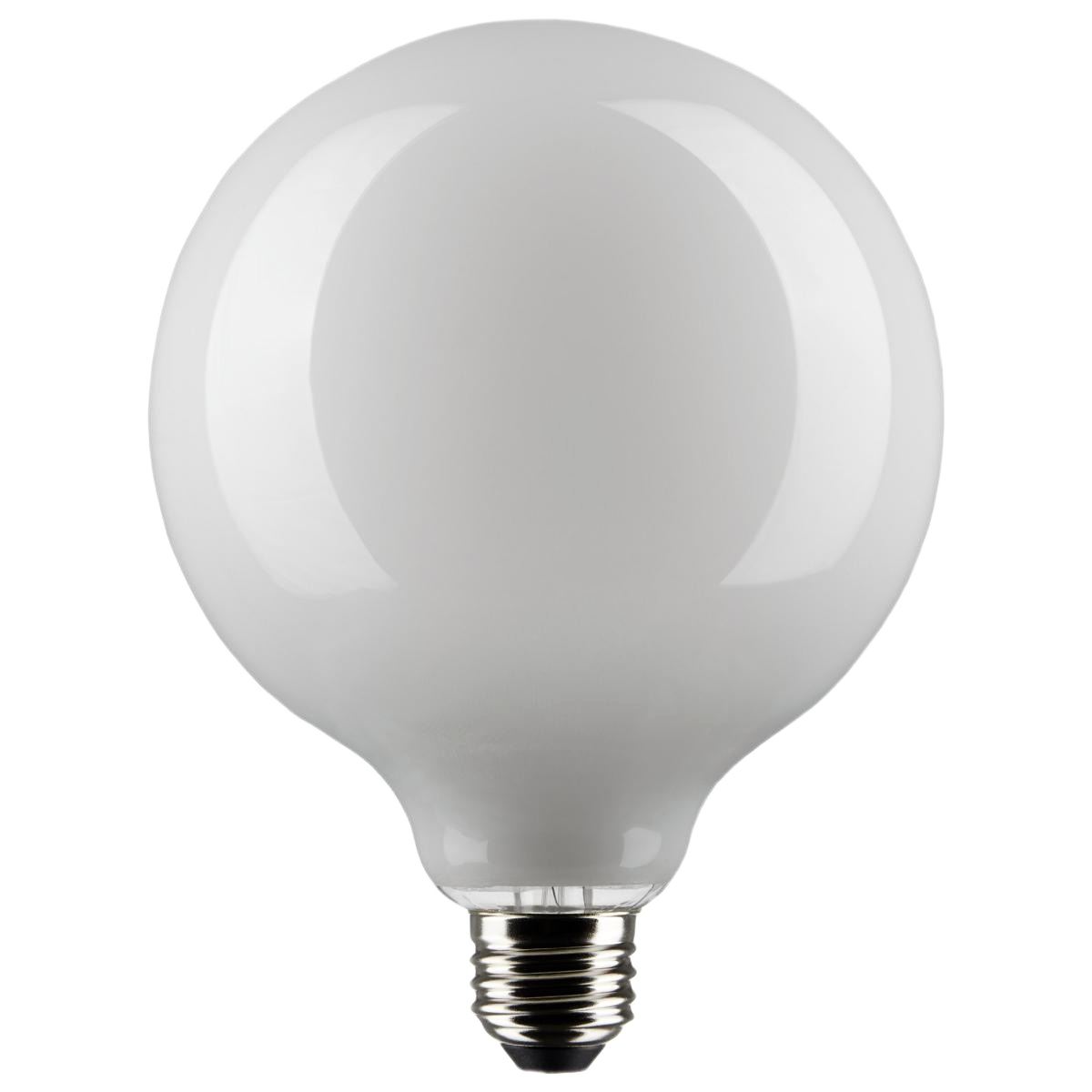 Spherical white LED light bulb with medium base for energy-efficient lighting in home improvement projects under $50