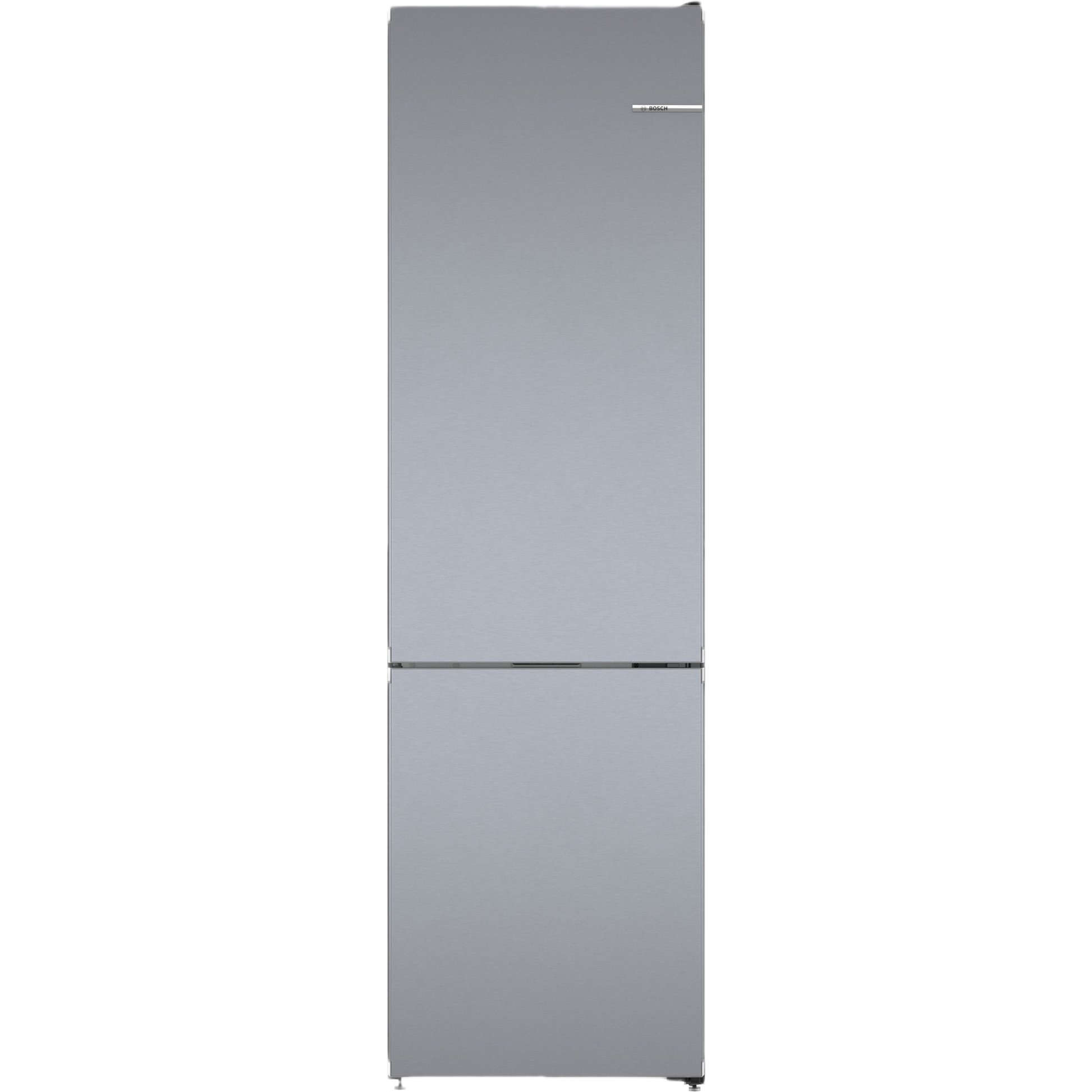 Freestanding stainless steel bottom freezer refrigerator with anti-fingerprint finish in Bosch appliances collection
