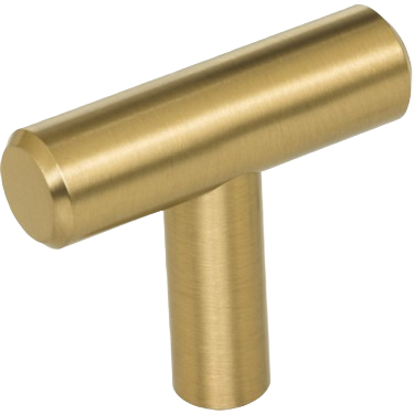 Satin bronze T-shaped cabinet knob with smooth finish for hardware and furniture accessories collections