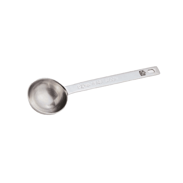Stainless steel yeast measuring spoon with 2.25-teaspoon capacity for precise baking in kitchen gadgets collection