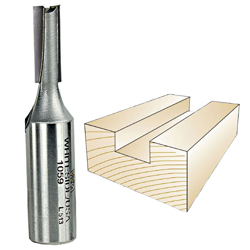 Whiteside straight router bit for woodworking grooves and dado cuts in power tool accessories under $50 collection