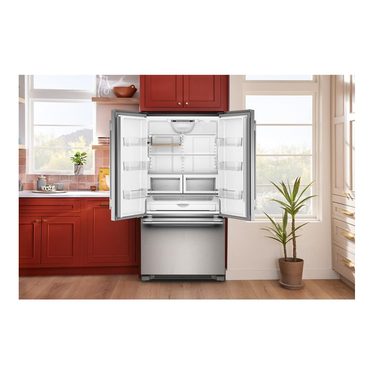 22 Cu. Ft. 36-Inch Counter-Depth French Door Refrigerator with Internal Water Dispenser in PrintShield® Stainless Steel