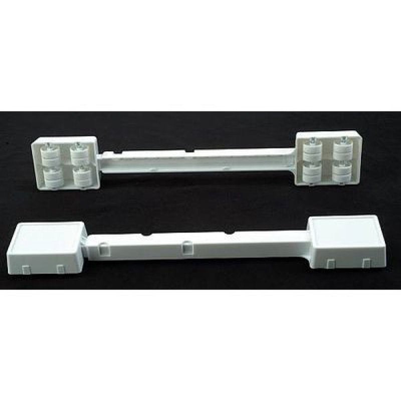 White appliance roller with sturdy steel frame and multiple wheels, designed for furniture hardware and home improvement tools collections