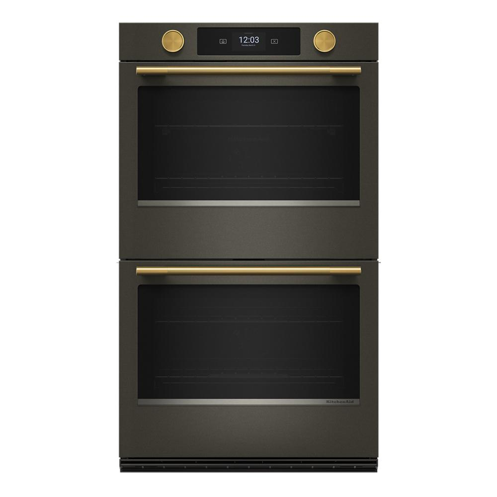 30-inch Smart Electric Double Wall Oven with Assisted Cooking Modes - Black Ore