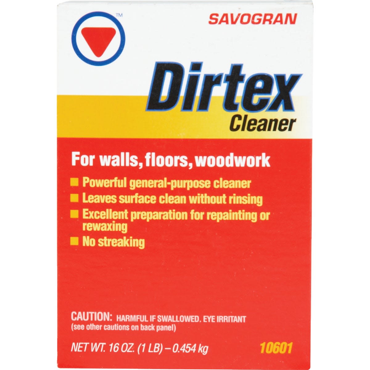 Savogran Dirtex cleaner powder box for walls, floors, woodwork in cleaning supplies and all purpose cleaners collections