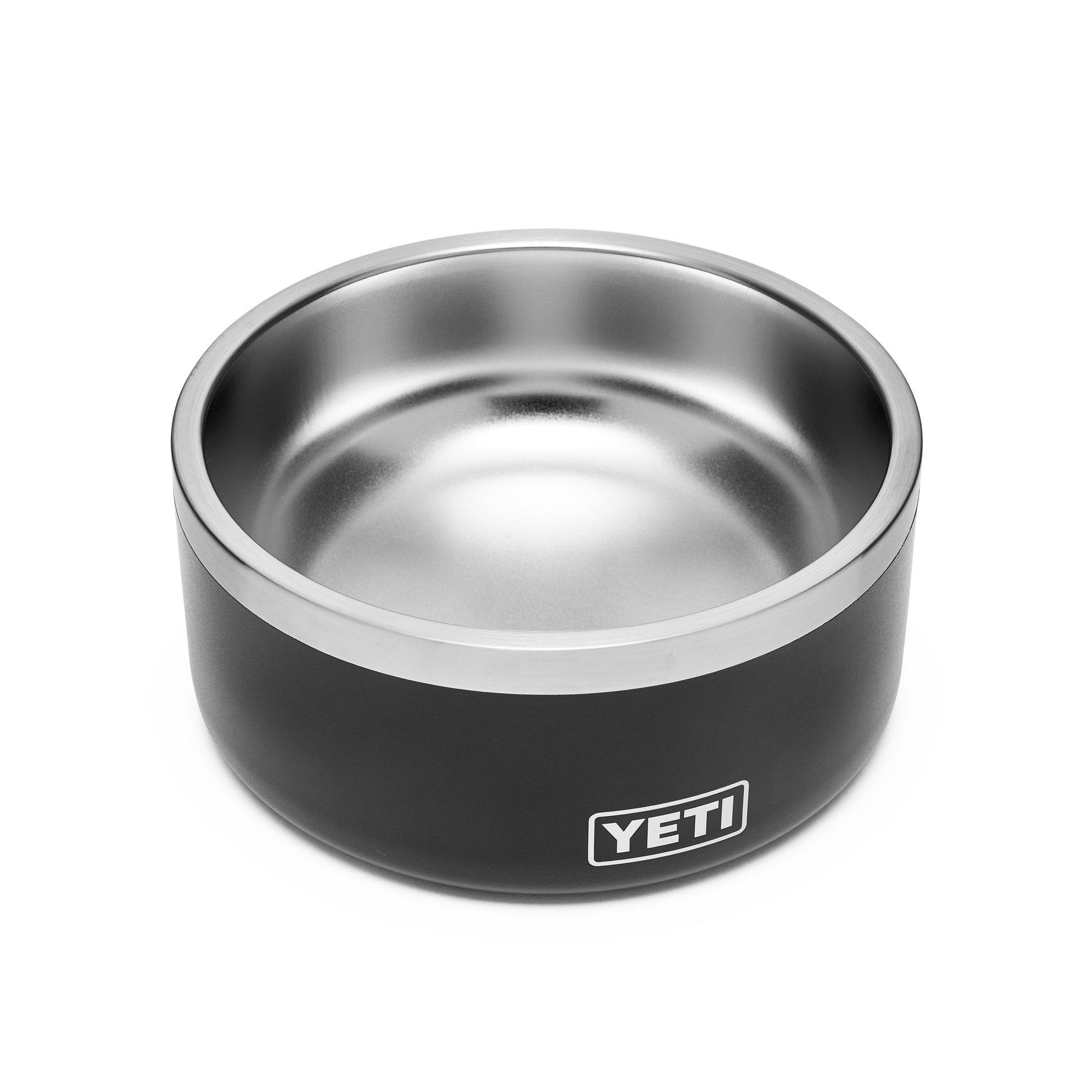 Black stainless steel dog bowl with double-wall design from Bowls & Feeders and Pet & Animal collections