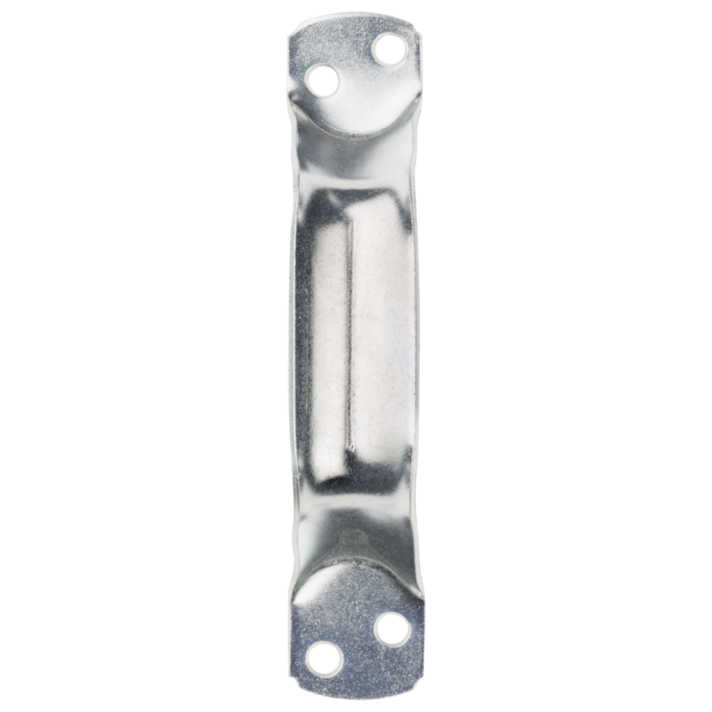 Zinc-finished door pull handle made from hot rolled steel for cabinet and furniture hardware in home improvement collections