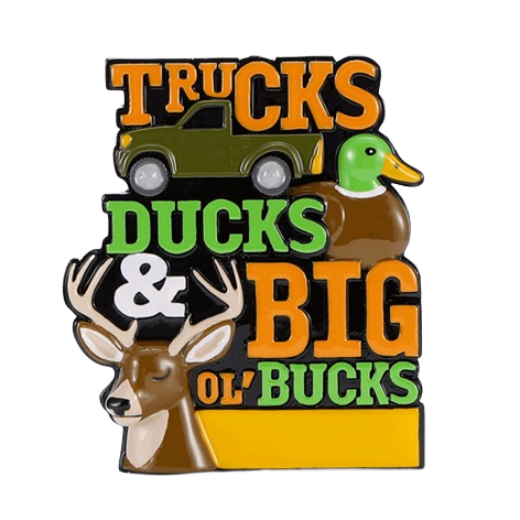 Holiday ornament featuring truck, duck, and deer head design from Christmas Ornaments & Tree Decorations collection