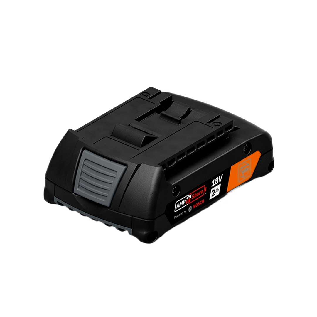 Compact 18V 2.0Ah lithium-ion battery pack for power tool accessories in home improvement and portable power collections