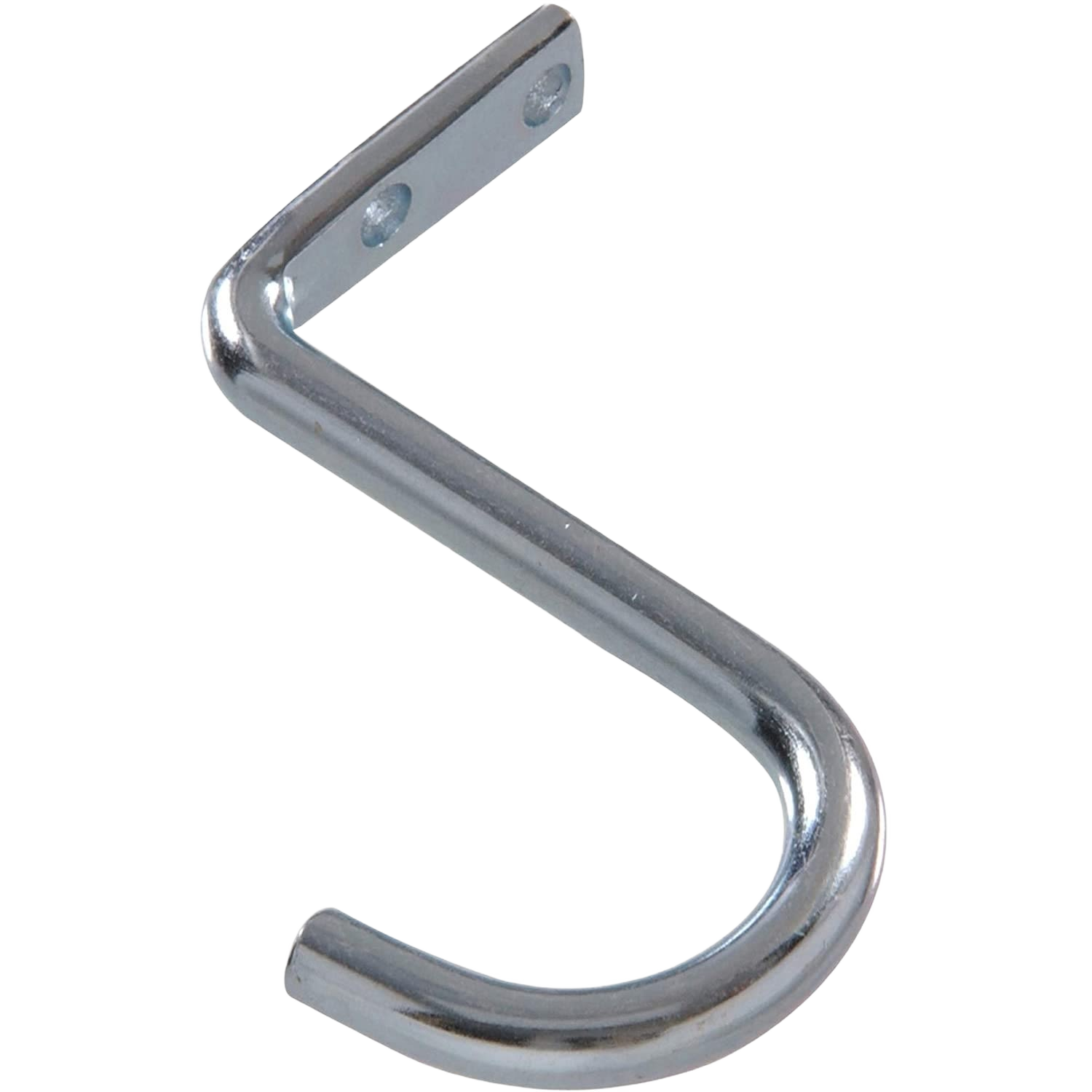 Zinc-plated steel closet rod center support bracket for added stability in shelving and storage organization solutions