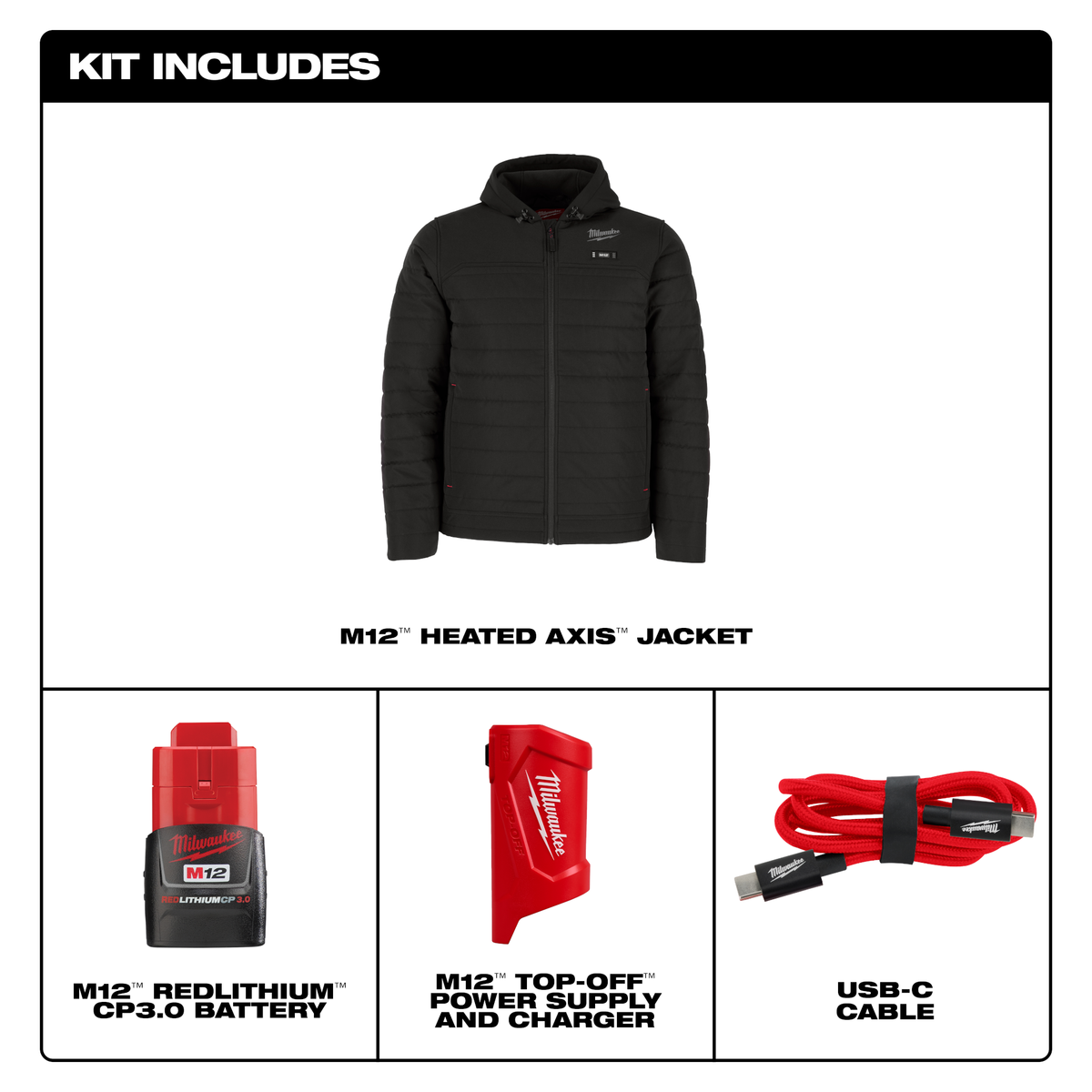 Milwaukee M12™ Men's Heated AXIS™ Quilted Jacket