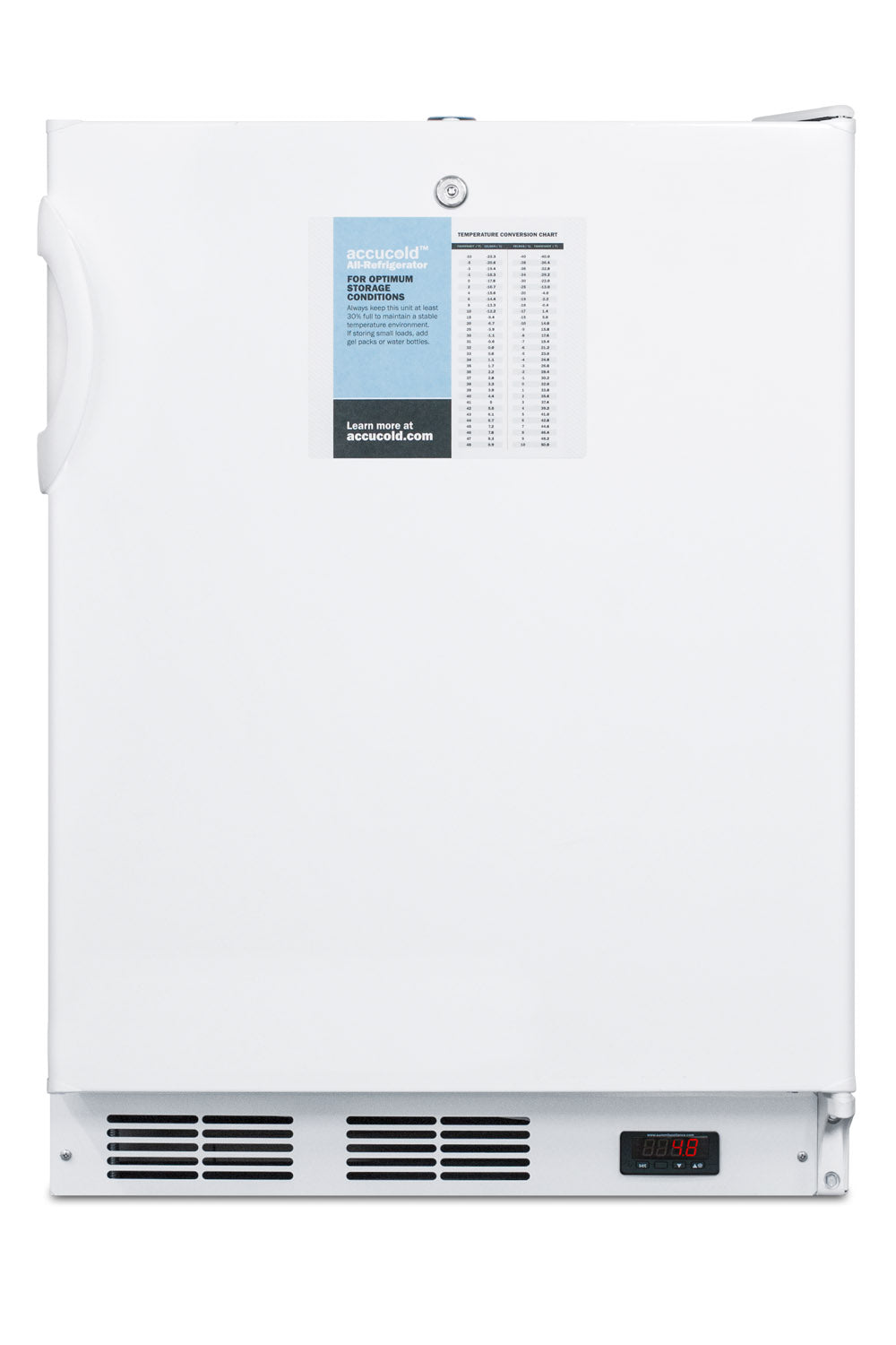 24" Wide All-Refrigerator, ADA Compliant