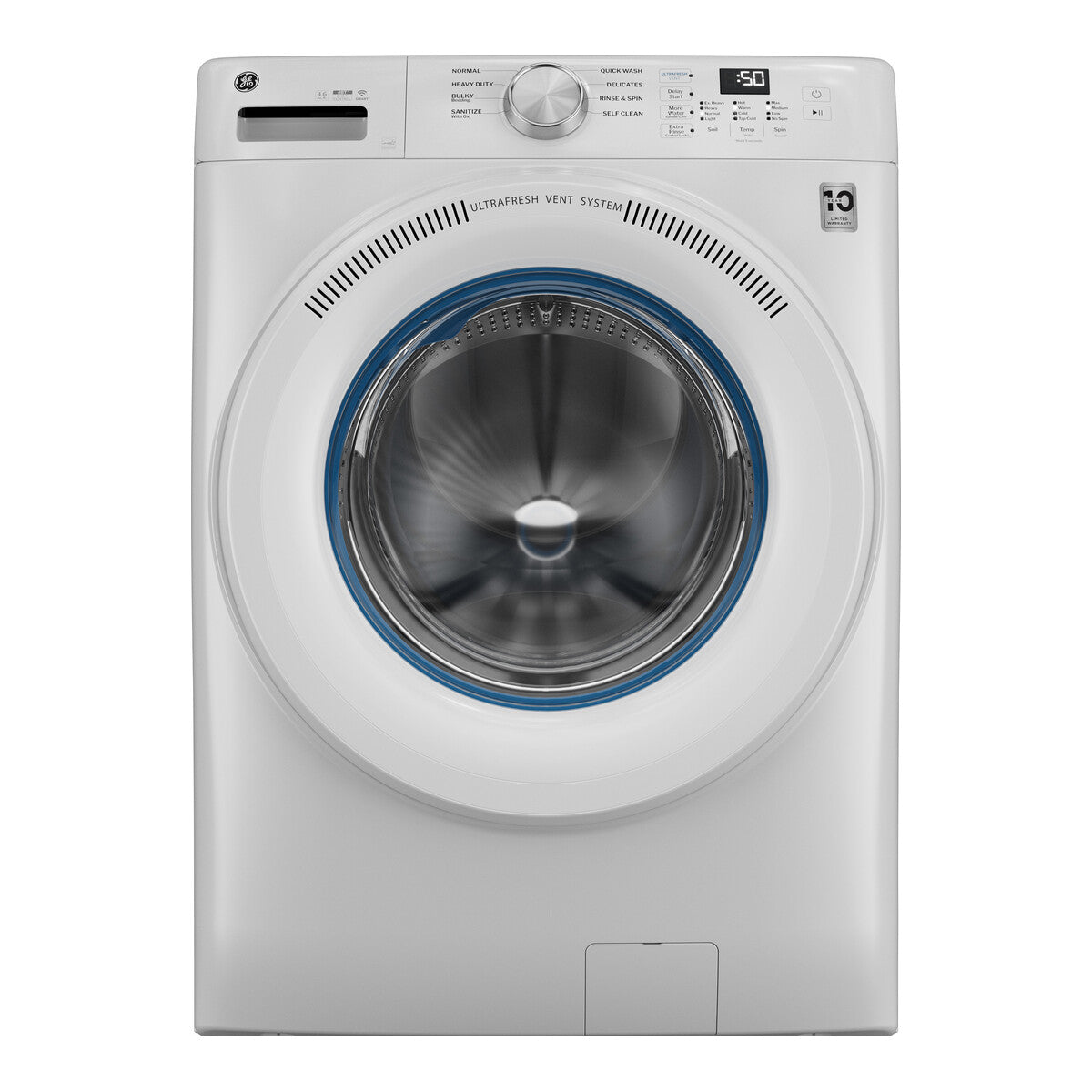 GE® ENERGY STAR® 4.6 cu. ft. Capacity Smart Front Load Washer with UltraFresh Vent System with OdorBlock™