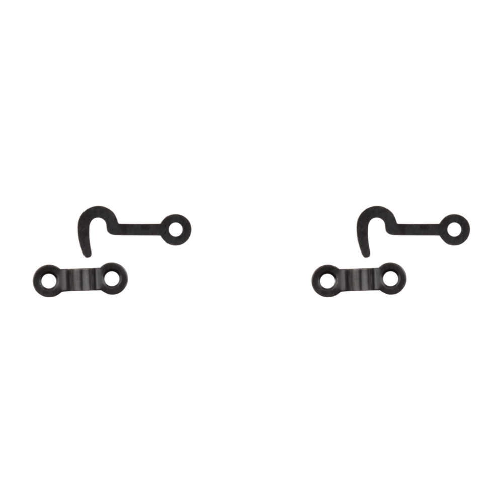 Two oil rubbed bronze decorative hooks and staples for crafts, small chests, and storage organization under $50 collection