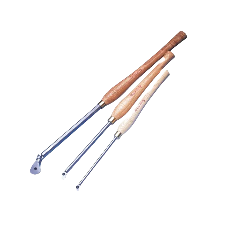 Set of three Robert Sorby woodworking probes with wooden handles for detailed vessel and vase crafting tools under $100 collection