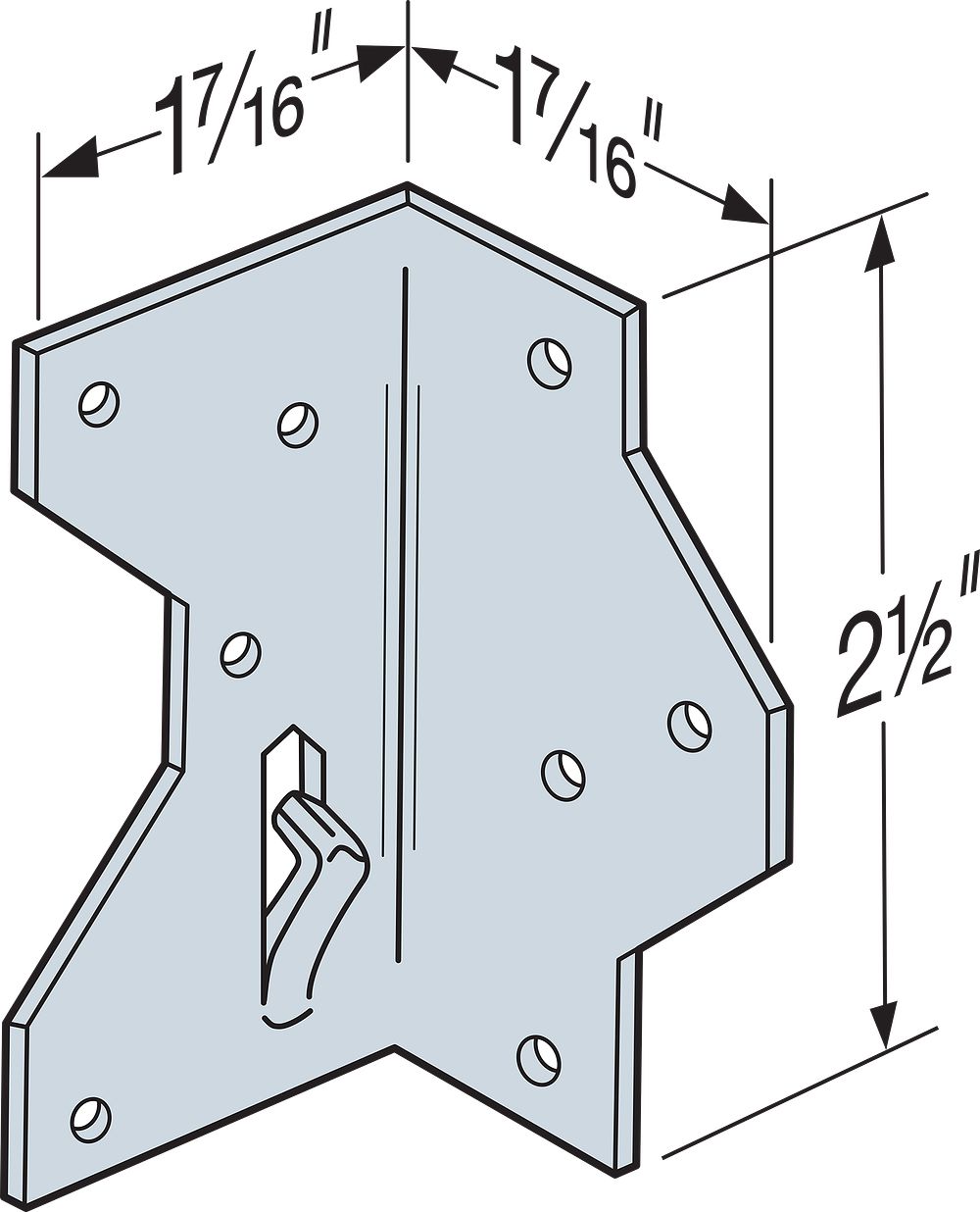 Simpson Strong-Tie A34 Framing Anchor